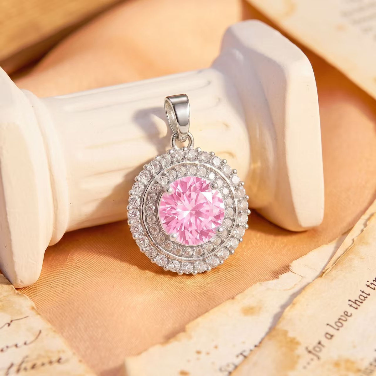 Radiant Halo Pendants