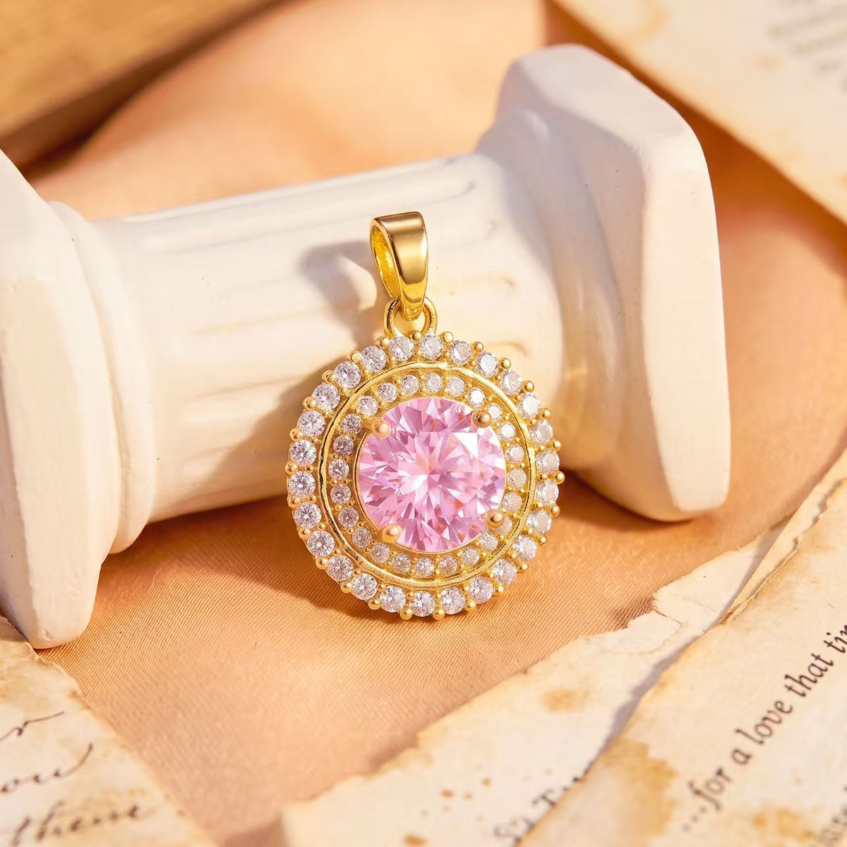 Radiant Halo Pendants